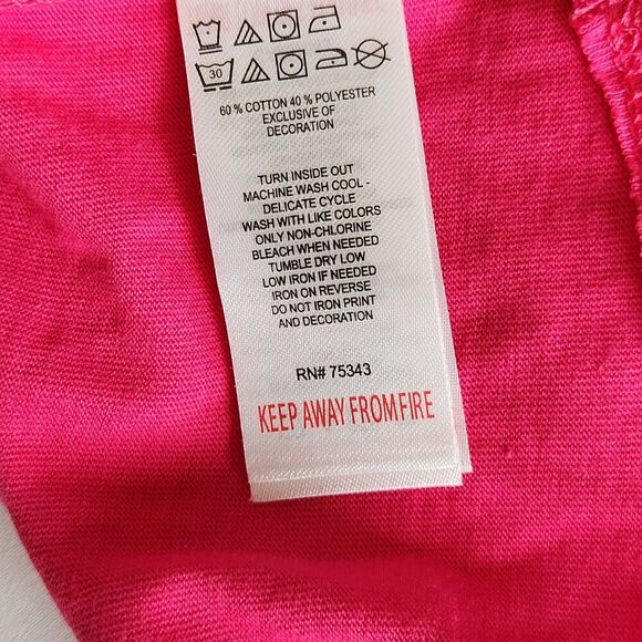 Isaac Mizrahi NWT Girls Pink Ruffle Blouse – Floral Embroidered Top Size L - Picture 12 of 12